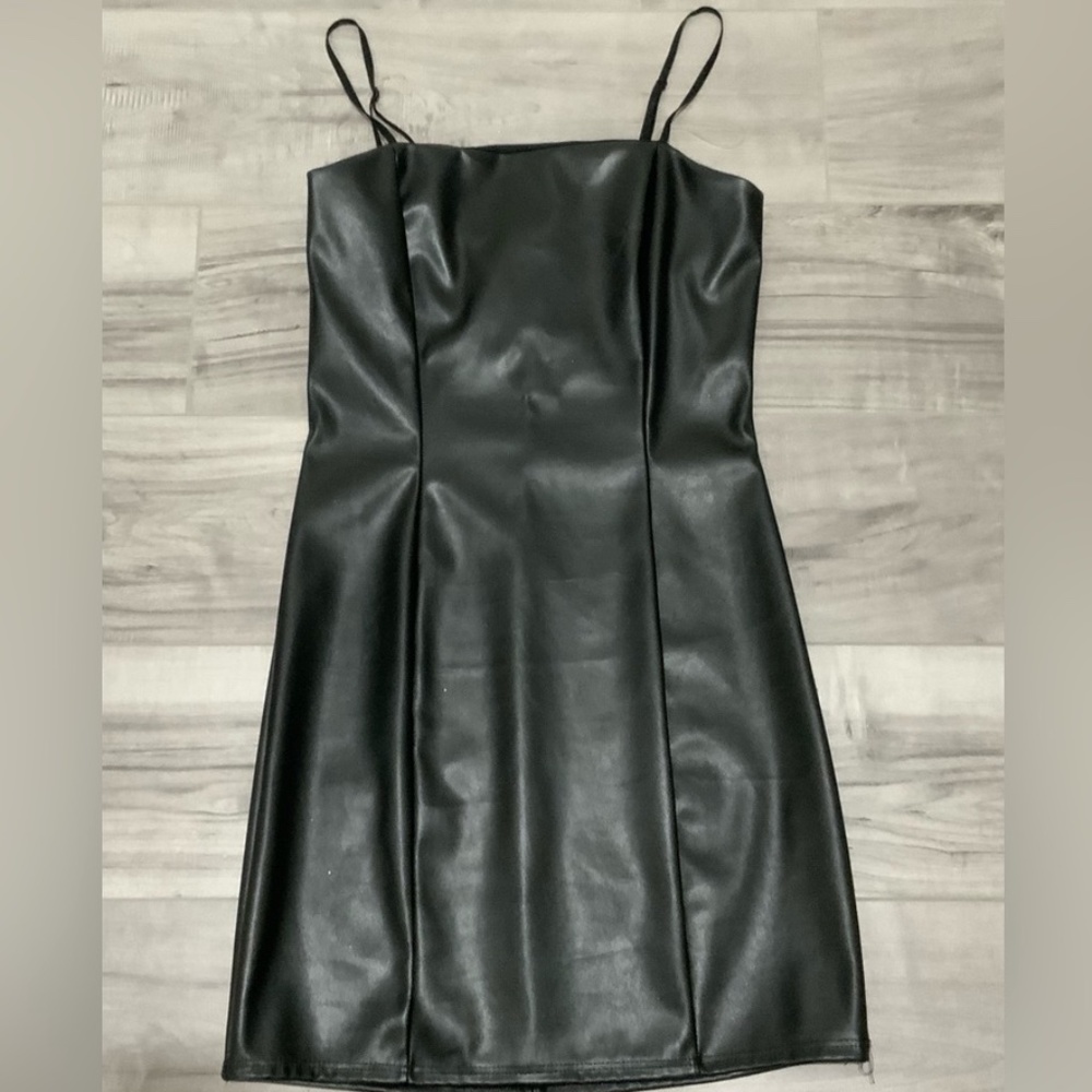 Windsor faux leather dress